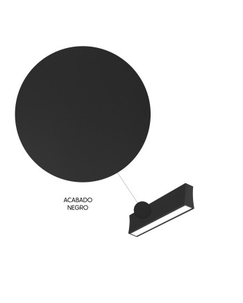 HANOK * APLIQUE LED 14W 3000K 110º NEGRO